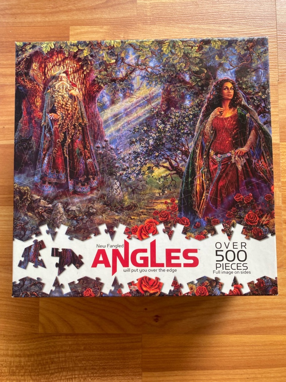 ANGLES Over 500-Piece Fantasy Jigsaw Puzzle - Red Multicolor